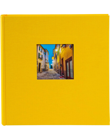 Goldbuch Jumbo Fotoalbum Bella Vista gelb 30x31 cm 100 wei&szlig;e Seiten