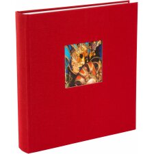 Goldbuch Album photo jumbo Bella Vista rouge 30x31 cm 100 pages blanches