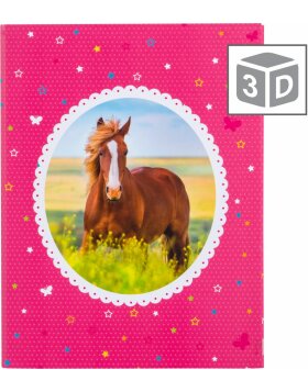 Boîte à cahiers A4 - 3D Amour de cheval
