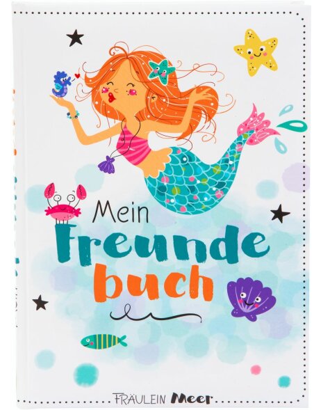 Goldbuch Freundebuch A5 Fr&auml;ulein Meer 15x21 cm 88 illustrierte Seiten