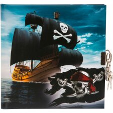 Goldbuch Tagebuch Piraten! 16,5x16,5 cm 96 weiße Seiten