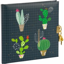 Goldbuch pamiętnik Kolekcja kaktusów 16,5 x 16,5 cm