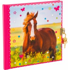 Journal amour de cheval 16,5 x 16,5 cm