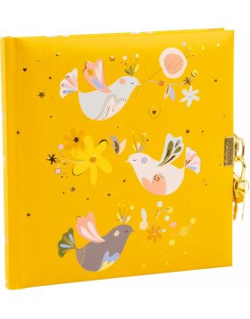 Journal intime Indian Summer Yellow 16,5 x 16,5 cm