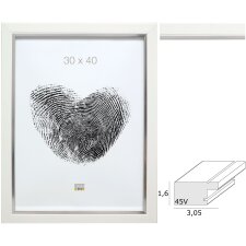 photo frame white resin S45VK1