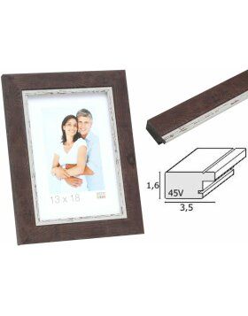 photo frame brown resin S45VY2