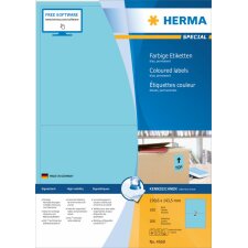 Herma SPECIAL Coloured labels A4, 199,6 x 143,5 mm, blue, permanent adhesion
