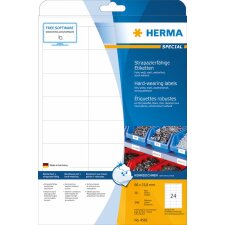 Herma SPECIAL Weatherproof film labels A4, 66 x 33,8 mm, white, extremely strong adhesion
