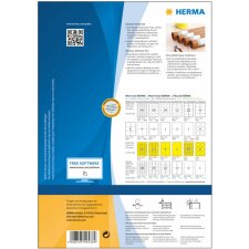 Etiquetas Herma SPECIAL de lámina resistente a la intemperie para exteriores A4, 99,1 x 42,3 mm, blancas, adhesión extremadamente fuerte, estirables