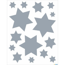 Herma DECOR Fensterbild Sterne Silber