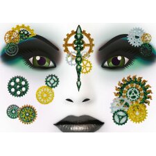 Herma FASHIONLine Face Art Stickers Steampunk Marie
