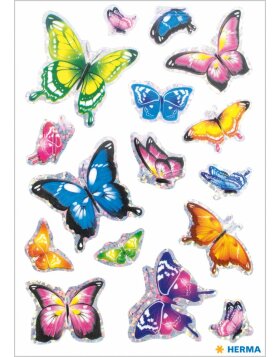 Herma MAGIC Sticker butterflies with 3D Wings