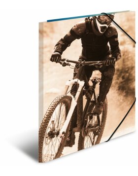 Herma Elasticated folder A3 cardboard mountainbike