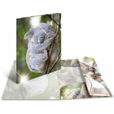 Herma Elasticated folder glossy animals A4 PP koala
