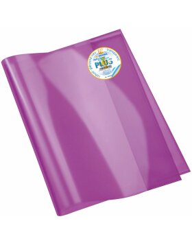 Herma boekje beschermer transparant plus a4 violet