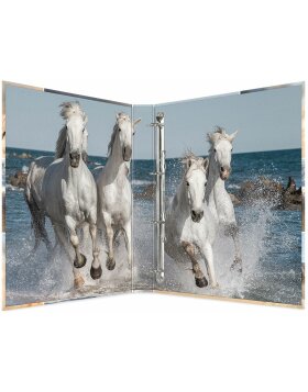 Herma Ring binder A4 cardboard 4D horses