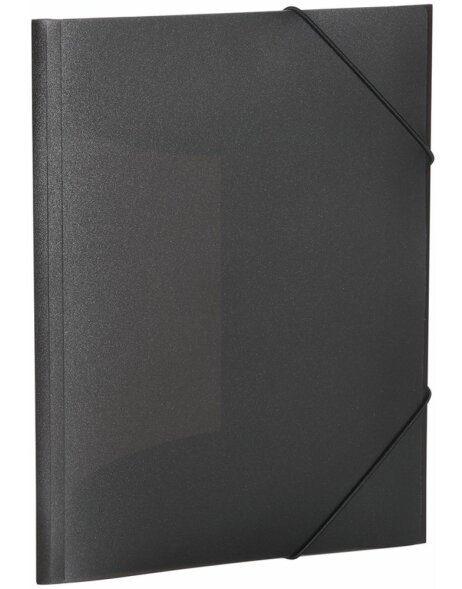 Herma Elasticated folder A4 PP translucent black
