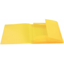 Herma Elasticated folder A4 PP translucent yellow