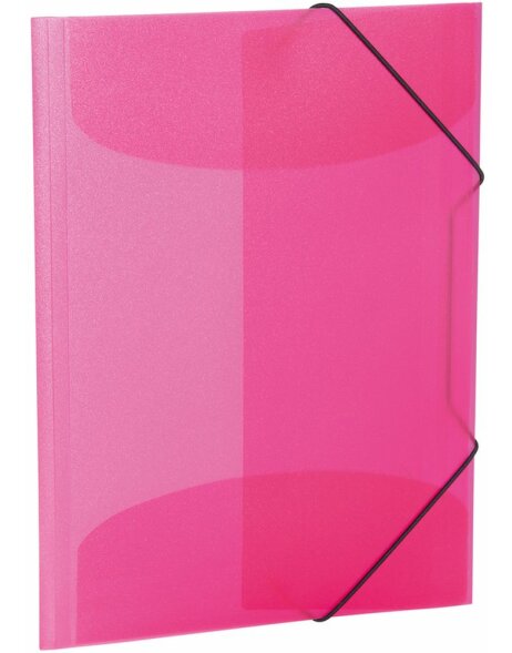 Herma Elasticated folder A4 PP translucent pink