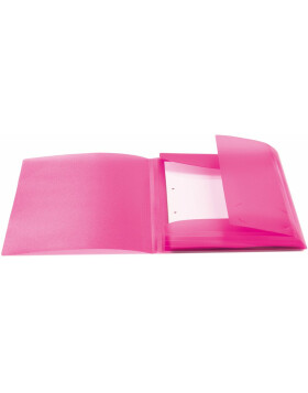 Herma Elasticated folder A4 PP translucent pink