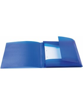 Herma Elasticated folder A4 PP translucent dark blue