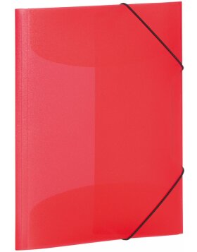 Herma Elasticated folder A3 PP translucent red