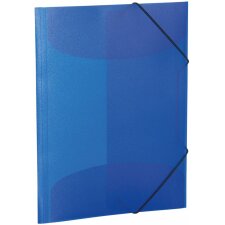 Dossier de classement Herma A3 PP translucide bleu foncé