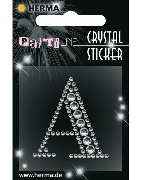 Herma FASHIONLine Crystal Sticker &quot;A&quot;; &quot;Herma Crystal Sticker