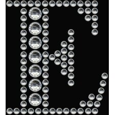 Herma FASHIONLine Crystal Sticker "E" ; "Herma Crystal Sticker