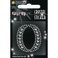 Herma FASHIONLine Crystal Sticker "O";"Herma Kristallen Sticker