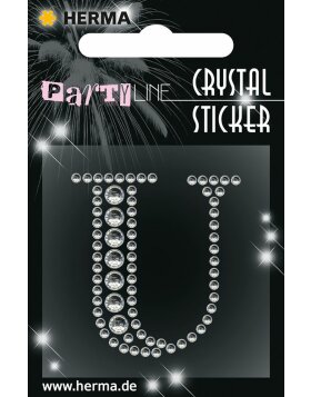 Herma FASHIONLine Crystal Sticker &quot;U&quot;;...