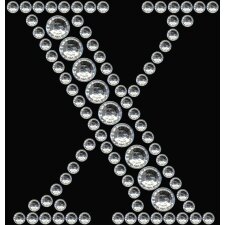 Herma FASHIONLine Crystal Sticker "X";"Herma Crystal Sticker