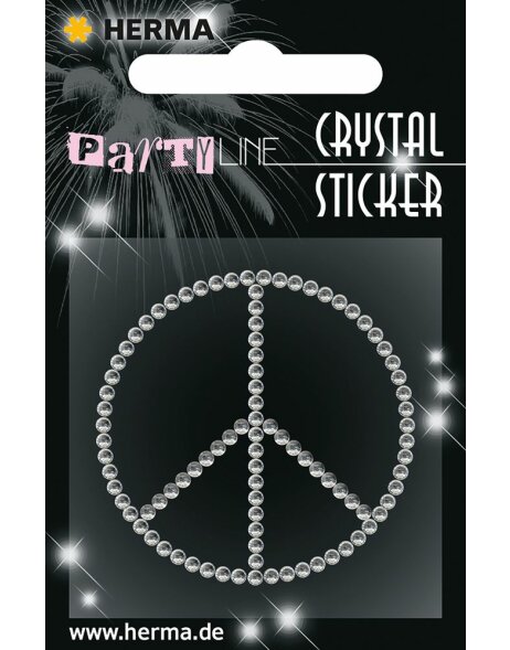Herma FASHIONLine Crystal Sticker Peace
