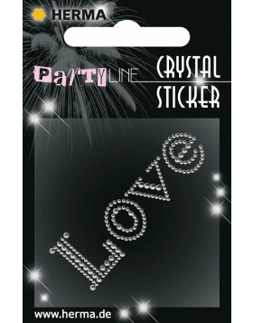 Herma FASHIONLine Crystal Sticker Love