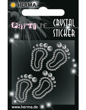 Herma FASHIONLine Crystal Sticker Babyf&uuml;&szlig;e