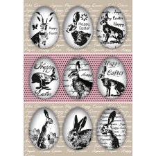 Herma DECOR Sticker lapin aux œufs Happy Easter
