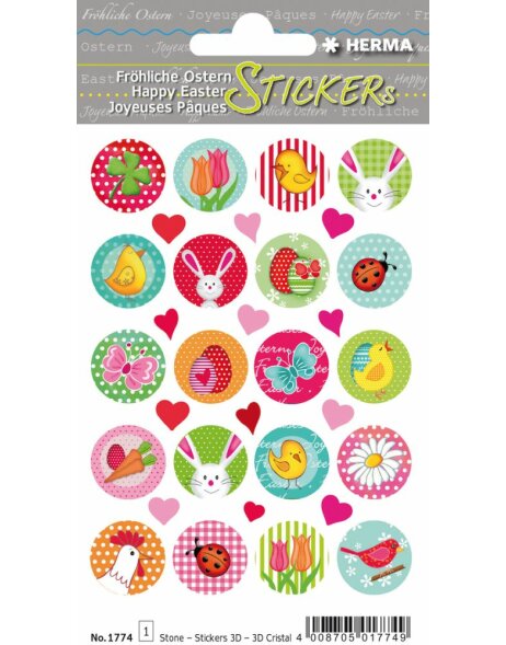 Herma MAGIC Stickers Easter happiness, stone