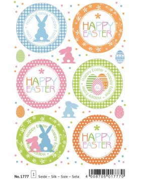 Herma MAGIC Sticker Happy Easter Ostergr&uuml;sse, Seide