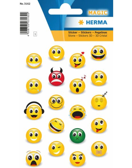 Herma MAGIC Sticker Emojis, Stone