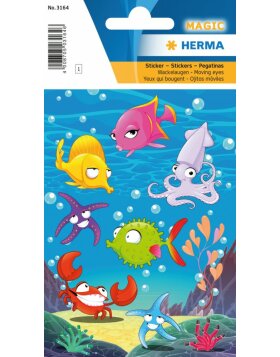 Herma MAGIC Sticker Sea Animals, Wackelaugen