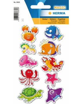 Herma MAGIC Sticker Sea life, Prismaticfolie