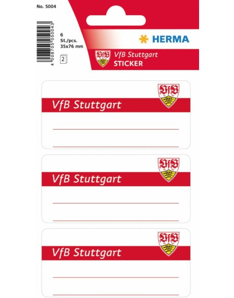 Herma VARIO Schuletiketten VfB Stuttgart