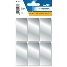 Herma DECOR Multi-purpose labels, 26 x 54 mm, silver, permanent adhesion, for hand lettering