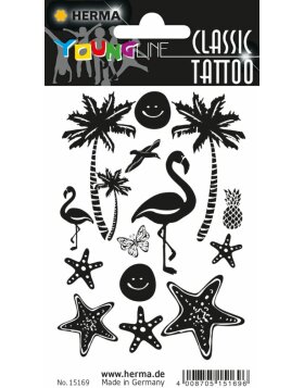 Herma FASHIONLine CLASSIC Tattoo Black Beach