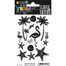 Herma FASHIONLine CLASSIC Tattoo Negro Playa