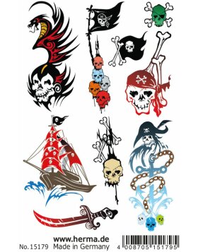 Herma FASHIONLine klassieke Tattoo kleur Pirats