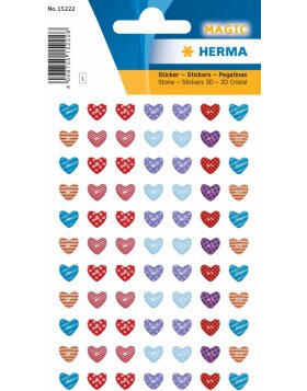 Herma MAGIC Sticker Little Hearts Stone