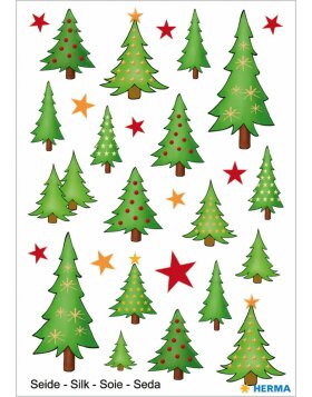 Herma MAGIC Stickers Christmas trees, silk