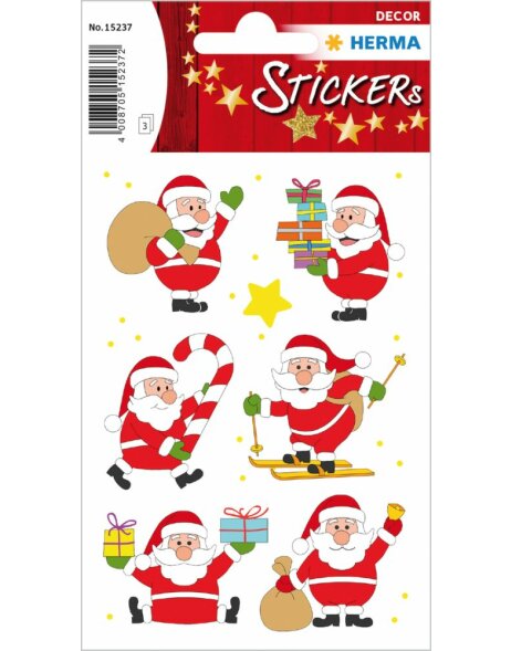 Herma decor Sticker Vriendje Kerstman