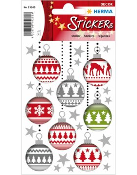 Herma DECOR Stickers Christmas tree balls